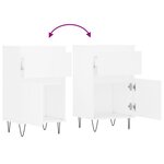 vidaXL Buffets 2 Pièces blanc 40x35x70 cm bois d’ingénierie