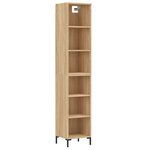 vidaXL Buffet haut Chêne sonoma 34 5x32 5x180 cm Bois d'ingénierie