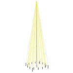 vidaXL Sapin de Noël avec piquet 1134 LED Blanc chaud 800 cm