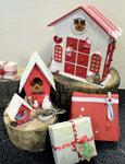 Maison de l'Avent bois 29x14x30 cm