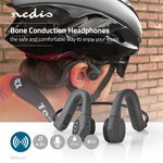 Casque à conduction osseuse | 6,5 heures d'autonomie | Connexion Bluetooth | Mémoire interne de 8 Go | Gris