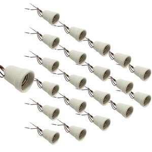 Douille e27 (pack de 20) - blanc - silamp