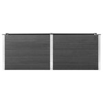 vidaXL Lit surélevé de jardin 250x100x91 cm WPC Gris