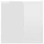 vidaXL Meuble TV Blanc brillant 120x30x30 cm Aggloméré