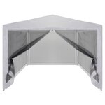 vidaXL Tente de réception avec 4 parois en maille 4 x 3 m