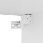 vidaXL Meuble TV Blanc 100x30x30 cm Aggloméré
