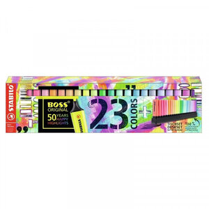 Set de bureau 23 surligneurs - stabilo boss original