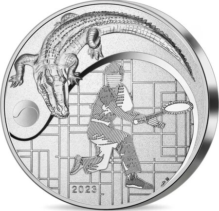 Monnaie en argent 50 euro g 155.5 (5 oz) millésime 2023 lacoste 90
