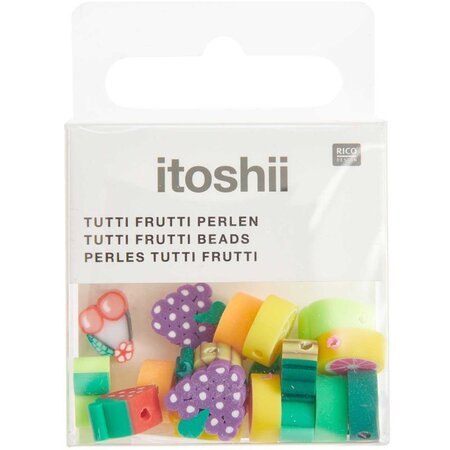 20 perles fruits 11 mm