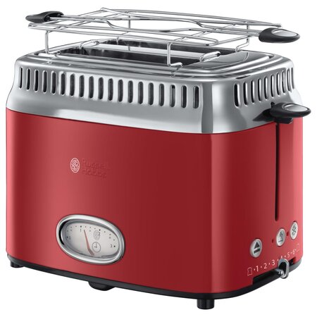 Russell hobbs grille-pain retro rouge 1300 w