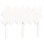 vidaXL Cadre de lit avec tête de lit blanc 120x200 cm bois massif