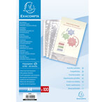 Etui Carton De 100 Pochettes Perforées Polypropylène Lisse 6/100e - A4 - Exacompta