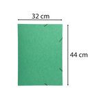 Chemise À Élastique 3 Rabats Carte Lustrée 600gm2 - A3 - X 5 - Exacompta