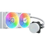 COOLER MASTER - MasterLiquid ML240 Illusion ARGB - Refroidissement liquide PC - Radiateur 240mm - Blanc