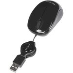 Souris optique usb compacte avec cordon rétractable noir/gris targus