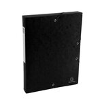 Boite De Classement Exabox Dos 40mm Carte Lustrée Scotten - A4 - Noir - X 10 - Exacompta