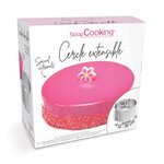 Cadre à pâtisserie extensible rond 16 à 30 cm