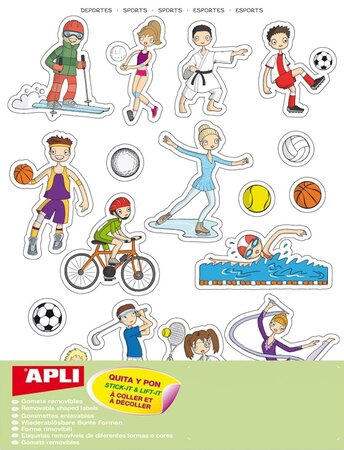 Gommettes les sports x 54