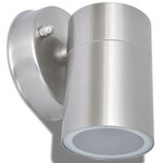 vidaXL Applique murale d'extérieur 2 Pièces Acier inoxydable vers le bas