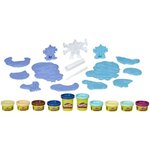 Play-doh la reine des neiges 2  créations des neiges  créer ses propres personnages anna et elsa  10 pots de pâte atoxique
