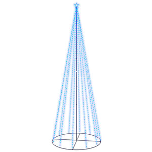 vidaXL Arbre de Noël cône 732 LED Bleues 160x500 cm