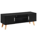 vidaXL Meuble TV Noir 120x40x46 cm MDF