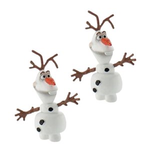 2 figurines pour gâteau la reine des neiges - olaf