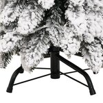 vidaXL Sapin de Noël artificiel pré-éclairé avec 80 LED/neige floquée