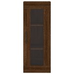 vidaXL Buffet haut Chêne marron 34 5x34x180 cm Bois d'ingénierie