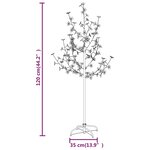 vidaXL Arbre à LED fleur de cerisier 84 LED Blanc chaud 120 cm