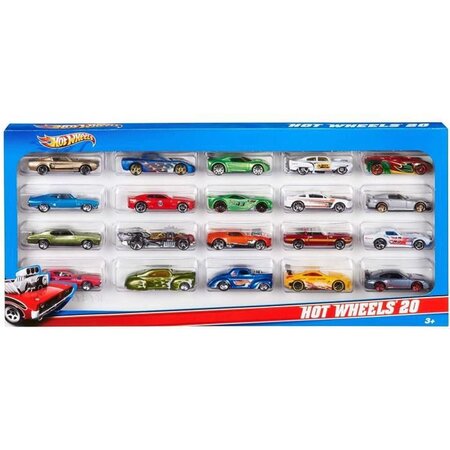 Hot wheels coffret de 20 voitures (modele aléatoire)