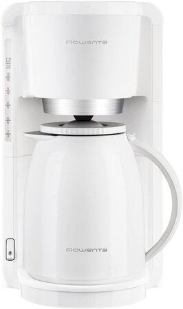 Cafetière Électrique De 1L Pour 8 A 12 Tasses Avec Verseuse Isotherme Blanc
