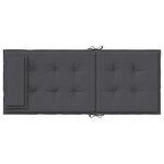 vidaXL Coussins de chaise à dossier haut lot de 6 anthracite