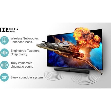Tcl 7 series ts7010 haut-parleur soundbar noir 2.1 canaux 320 w