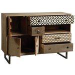 Commode graphique en manguier