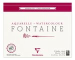 Bloc fontaine 25f grain fin 24x30 300g encollé 4 côtés clairefontaine