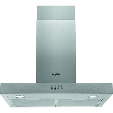 Whirlpool akr558/3ix hotte cheminée - evacuation ou recyclage - 432 m3 air / h max - 65 db(a) max - 3 vitesses - l 60 cm - inox