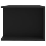 vidaXL Meuble TV avec lumières LED Noir 90x39x30 cm
