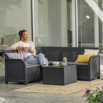 Keter Élément d'angle de jardin Rosalie Graphite