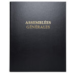 Reliure Registre 32x26cm 4 Anneaux Avec Recharge De 100 Feuillets - Assemblées Générales - Blanc - Exacompta