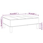 vidaXL Repose-pied Marron 78x56x32 cm Tissu