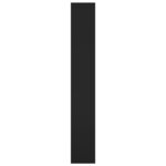 vidaXL Bibliothèque/Séparateur de pièce noir bois d'ingénierie