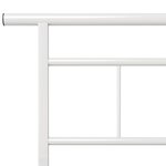 vidaXL Cadre de lit Blanc Métal 100x200 cm