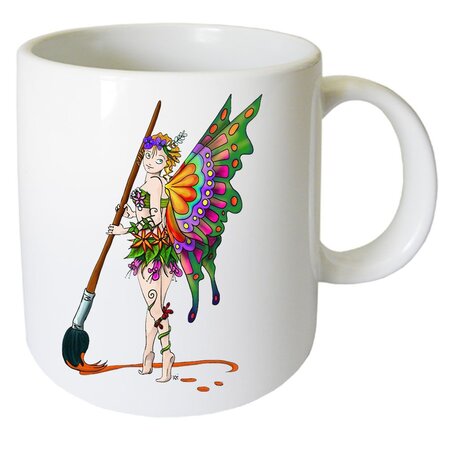 Tasse en céramique fée by cbkreation