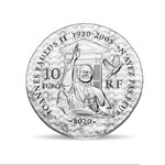 Monnaie de 10€  Argent-  Sœur Emmanuelle - QUALITÉ BE MILLÉSIME 2020