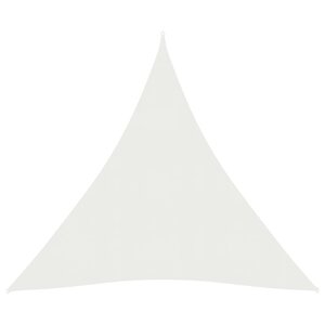 vidaXL Voile d'ombrage 160 g/m² Blanc 3x4x4 m PEHD