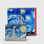 STARRY NIGHT IN PARIS Colored 1 onces argent & 14 onces Copper monnaie 5000 Francs Chad 2023