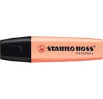 Surligneur boss original pastel pte biseautée 2 - 5 mm pêche pastel stabilo