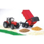 BRUDER - 2045 - Tracteur Massey Fergusson 7480 Fourche