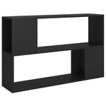 vidaXL Bibliothèque Noir 100x24x63 cm Aggloméré